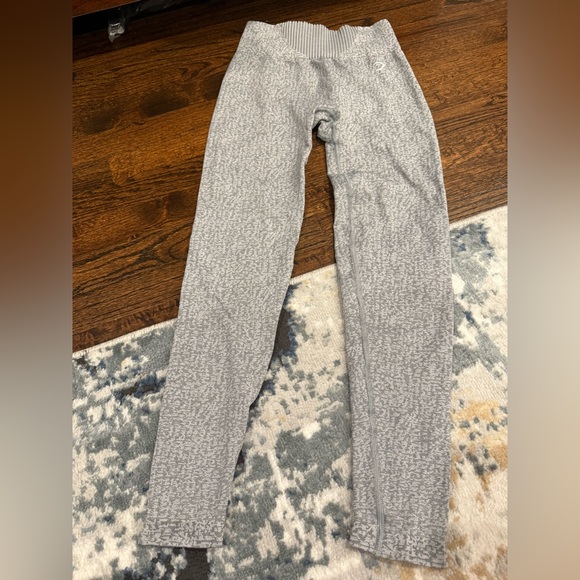 Gymshark Pants - Gymshark gray seamless leggings estimated size S EUC